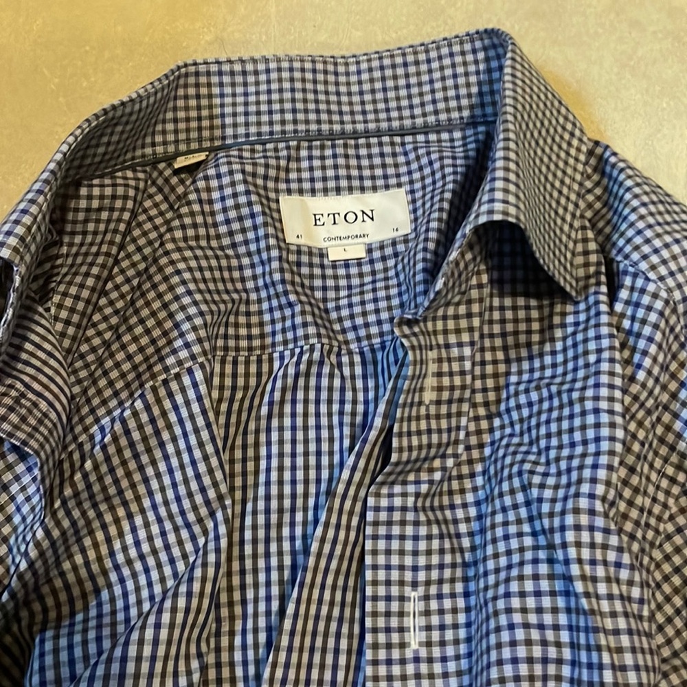 EtonContemporary large button down
